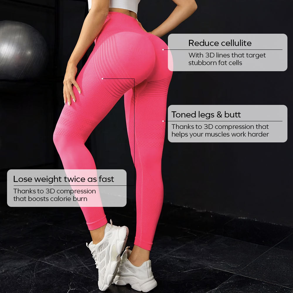 3D Legging | Roze