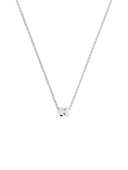 Zilveren ketting met gepersonaliseerd initiaal